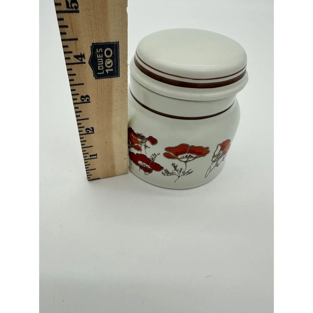 Royal Doulton Canister Fieldflower Vintage Floral Poppy cottagecore VTG